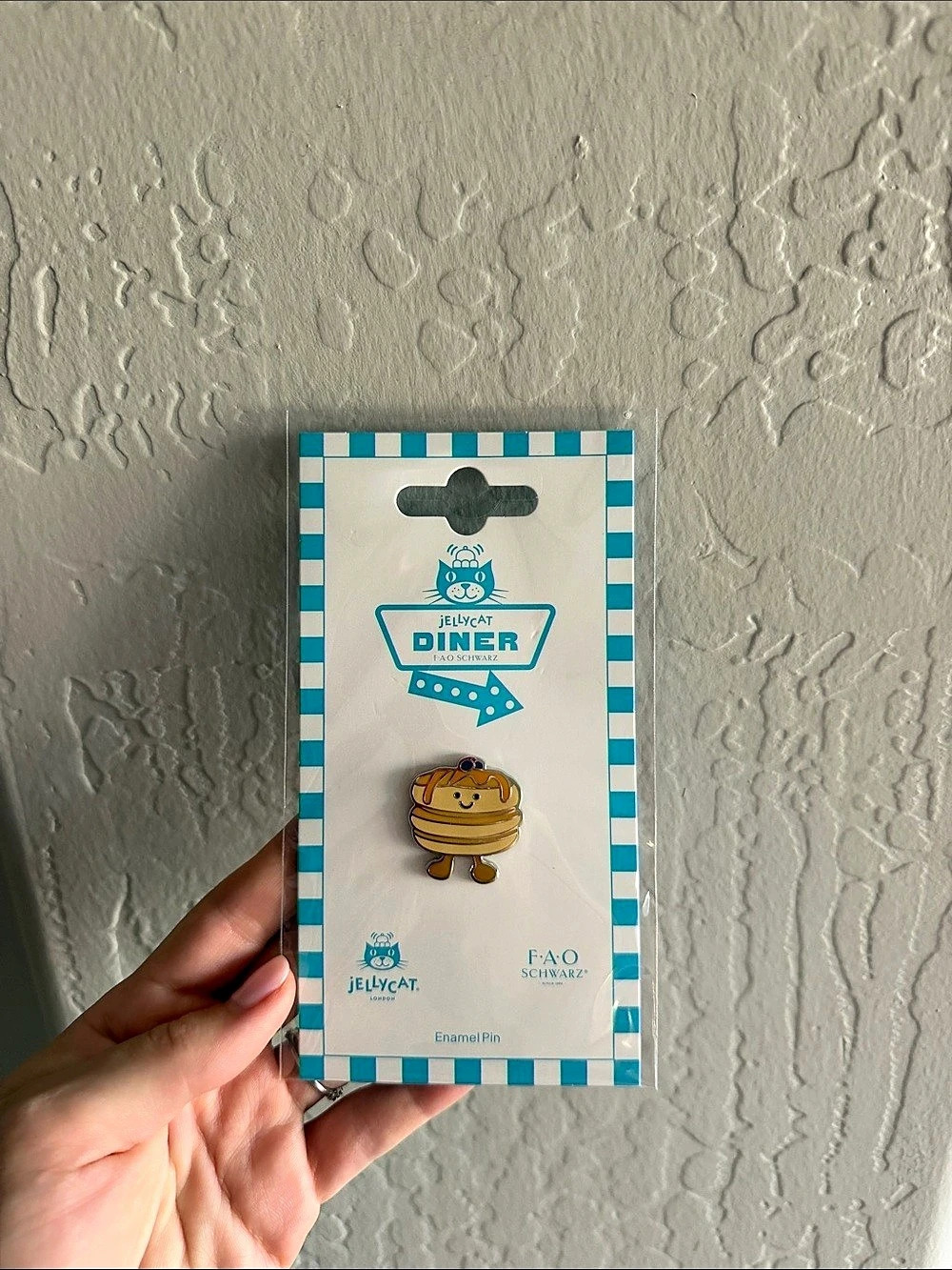Jellycat Diner FAO Schwarz Exclusive Pancake Enamel Pin Pancake Enamel Pin